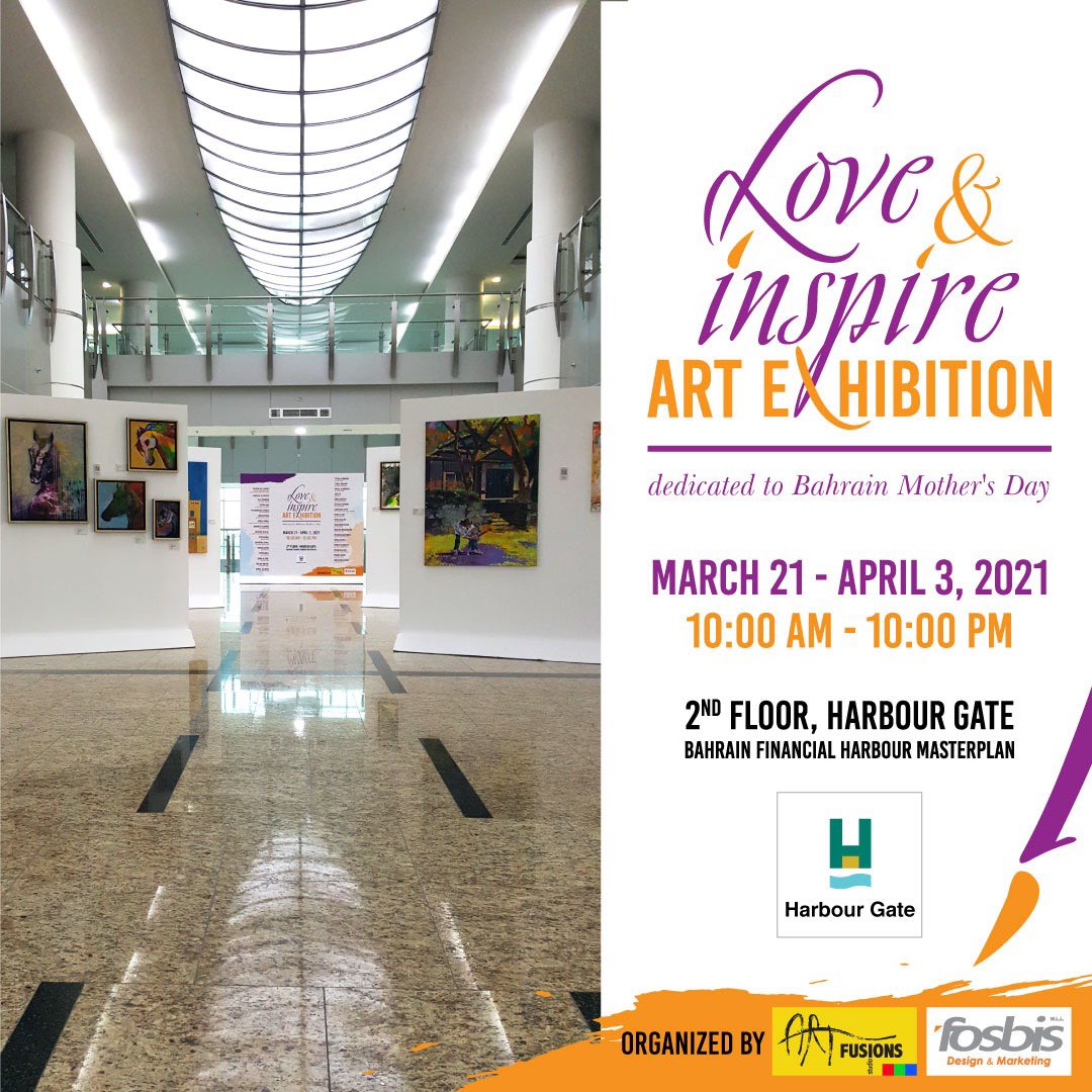 SardaMadhu's tweet photo. “Love &amp; Inspire” #harbourgate #bahrain 
#artbahrain #bahrainart #bahrainarts #bahrainartguide #bahrainartists #bahrainartist #bahrainculture
#bahrainmothersday 
#art #artist #love  #drawing #artwork #like  #beautiful #follow #photo #arte #bahrain #artforsale #artforinteriors https://t.co/o4ze27E2aF