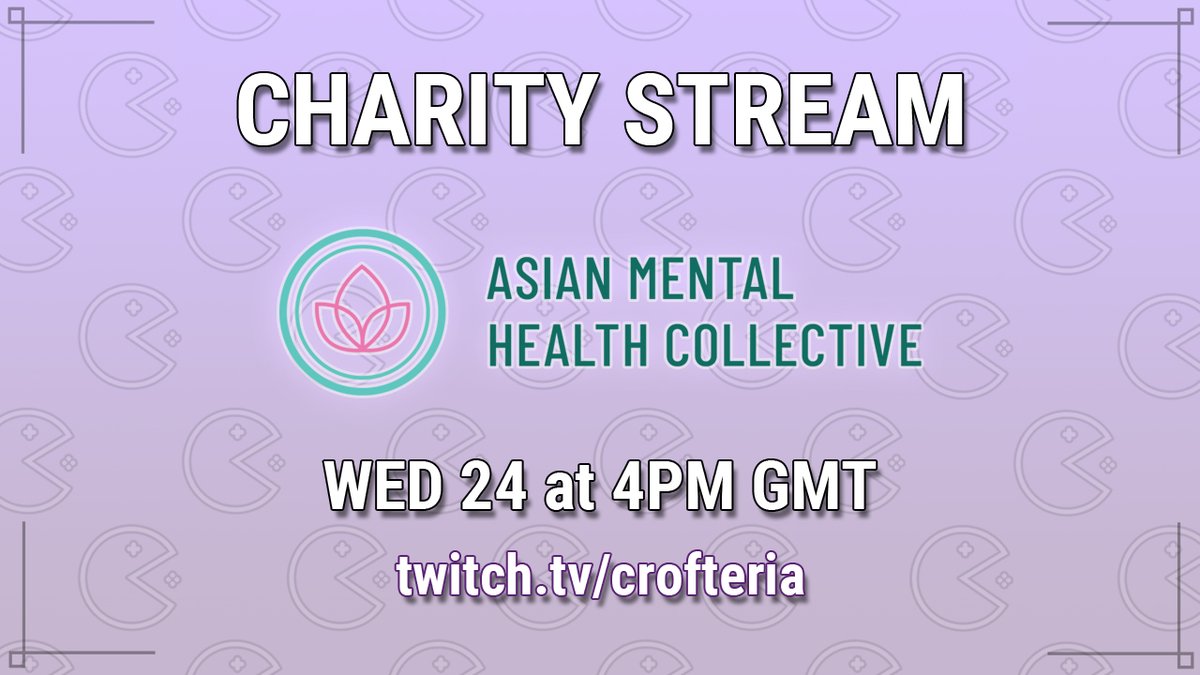 Crofteria's tweet photo. Hello world - charity livestream happening on Wednesday at 4PM GMT! I'll be hanging out, playing games with chat, and also playing with some people you may know. Gonna set up some fun donations incentives too!

I really hope to see you there 💜
https://t.co/x9wZ31TPcf https://t.co/caA3v9CiUu
