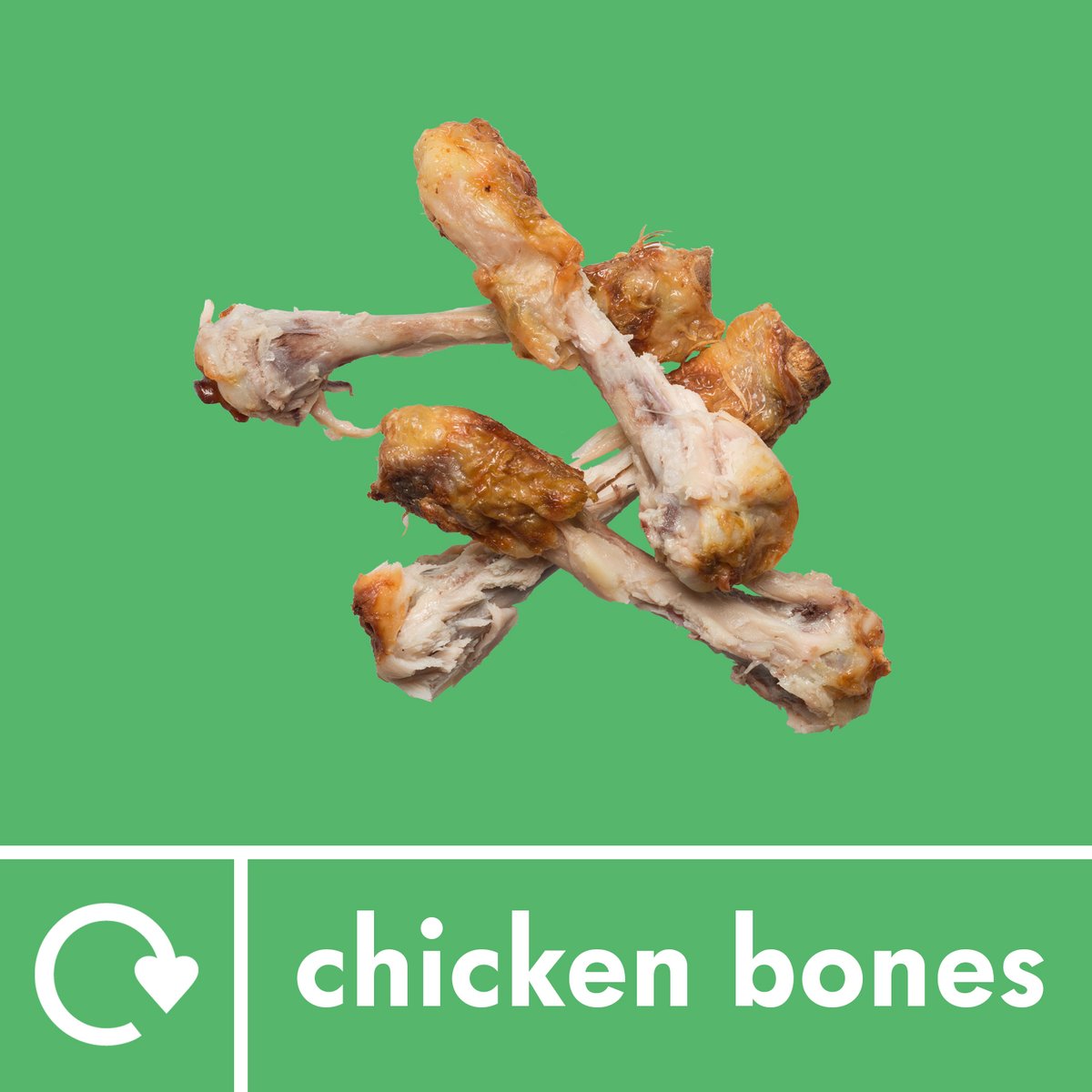 WestLondonWaste's tweet photo. Don’t bin your bones! Recycle them in your food waste caddy #UseYourCaddy https://t.co/JTq62k53WM
