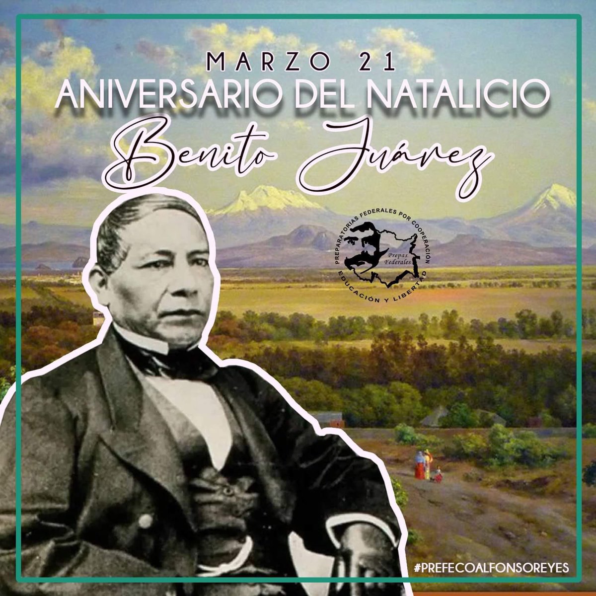 p_alfonsoreyes's tweet photo. El Natalicio de Benito Juárez, también conocido como el “Benemérito de las Américas”, conmemora el nacimiento de uno de los personajes más trascendentes en la historia de México. 🇲🇽 https://t.co/A4rIuI9fBM