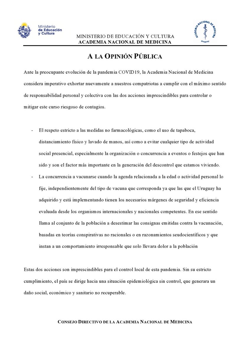 uy_ceu's tweet photo. Llama mucha la atención parte del texto del punto 1 de este comunicado es inexacto y pediremos rectificación el día lunes. @NicolasLussich @SebasGiovanelli @dcastro65  @MiguelFNogueira @JMCarzolio https://t.co/BbKoXYJZfm