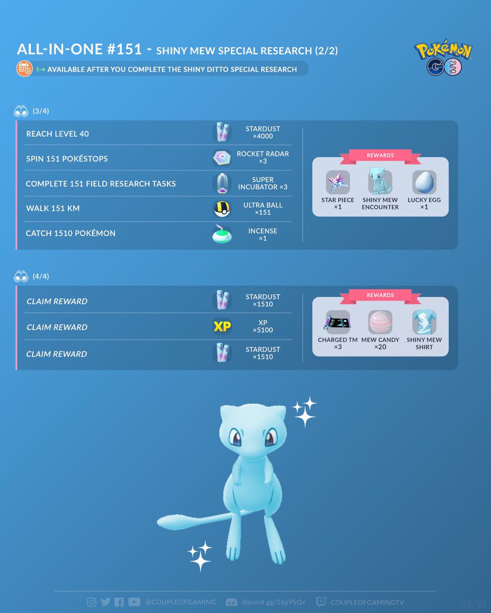 How to Get Shiny Mew in Pokémon GO