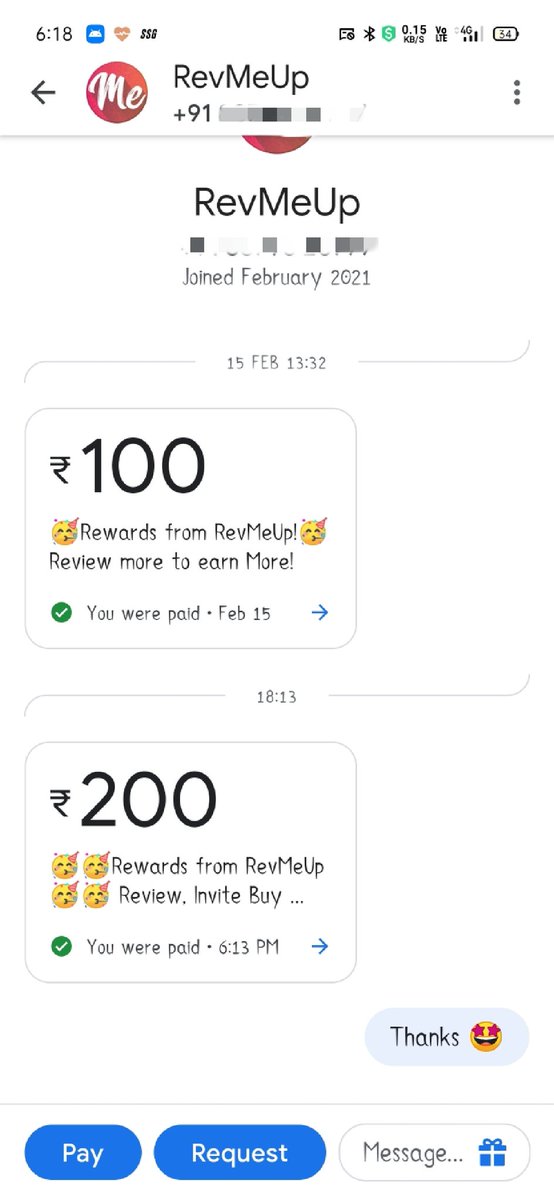 IshanWankhade's tweet photo. Received Money โ
Thanks @RevMeUp_IN #RevMeUp
Join using link ๐ Revmeup!https://t.co/lMgU6HTITX
For more information read article
by @GetlaPrasad ๐
https://t.co/zmPvbZi04p https://t.co/FxLXwgIQn2