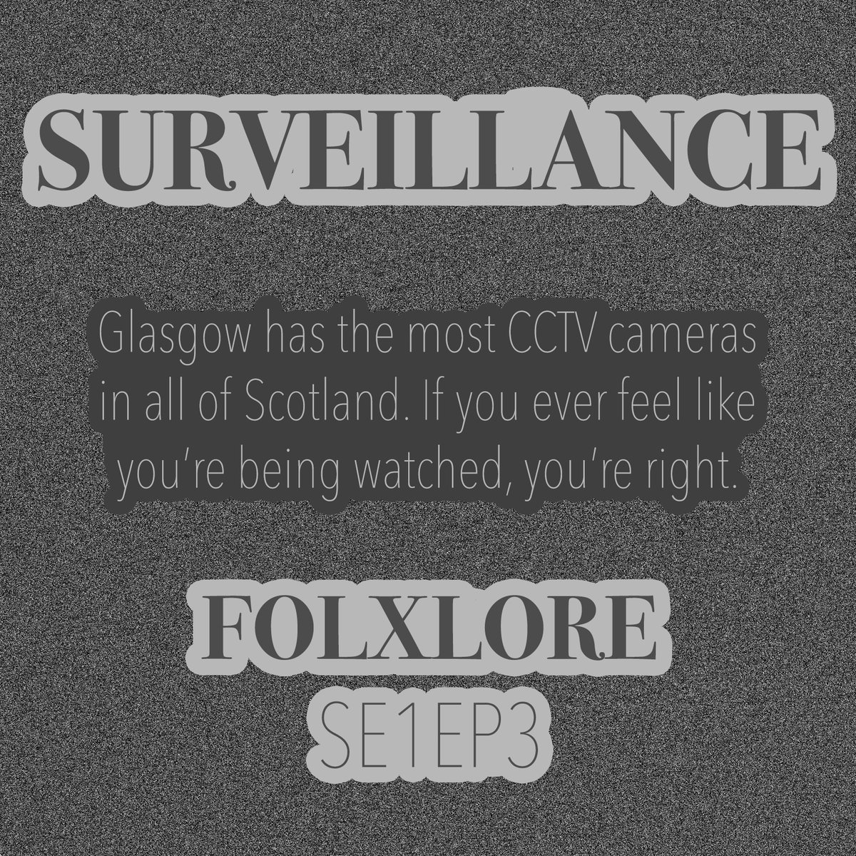 FolxlorePod's tweet photo. #FOLXLORE SE1EP3 SURVEILLANCE OUT NOW!
Glasgow has the most CCTV cameras in all of Scotland. If you ever feel like you’re being watched, you’re right.
Listen to queer horror podcast Folxlore on any of your favourite podcast platforms.
https://t.co/seJlhwCw9f
Art by @serhawke https://t.co/Wu9c2FUDPD