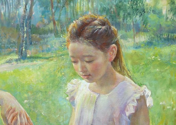 大友義博、【遥光】、希少な画集より、状態良好、新品高級額装付、送料