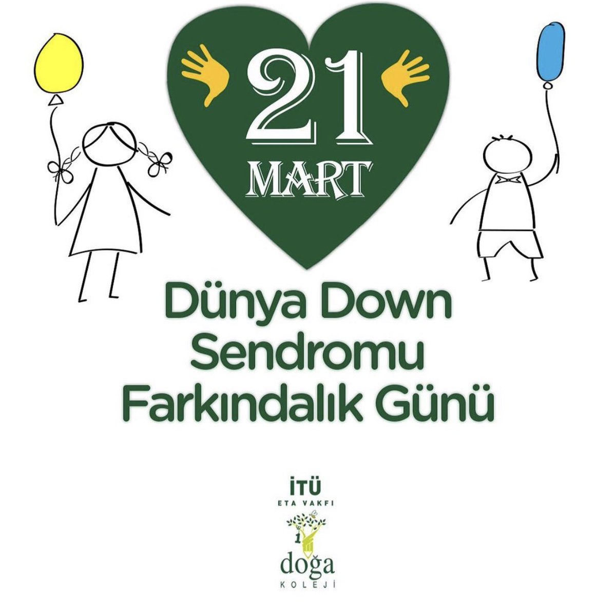 doga_bat's tweet photo. Farkındalık en güzel kazanımdir.
#+1 #farkla #down #sendromu #hastalik değil #farklılıktır. #21martdünyadownsendromufarkındalıkgünü https://t.co/zTcteMDQeb