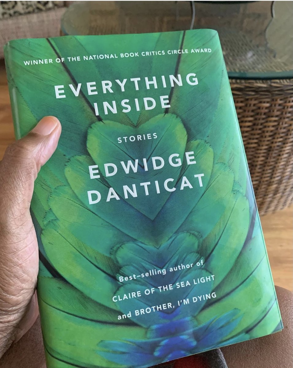 ThedaOkona's tweet photo. "Oh, he told you she was dead?" Dede said, putting down the glass he was holding. "She's not dead?" She asked again, just to be sure. Elsie grasped. How did you feel reading this? #EverythingInside #Dosas #EdwidgeDanticat #WritingClass @MDCollege #MDCNorthCampus #GoodWritersRead https://t.co/UQSY0MPyqQ