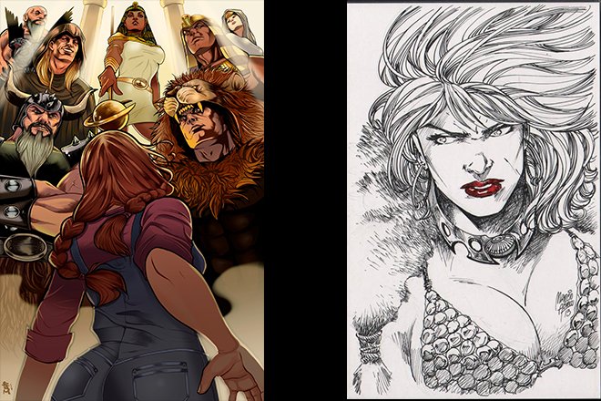 BeyondTimeInc's tweet photo. ONLY 1 commission left by Marcio Abreu! Grab it & a copy of the MAGNA: THE LAST PANTHEON Vol. 1 GN! The campaign's close to $10K on @indiegogo!
#promotingcomics #indiecomics #comics #makingcomics #art #indie #webcomics #aesir #olympian #myth #nerdtastic
https://t.co/q6npIZXu4x https://t.co/WGXfD6NX47