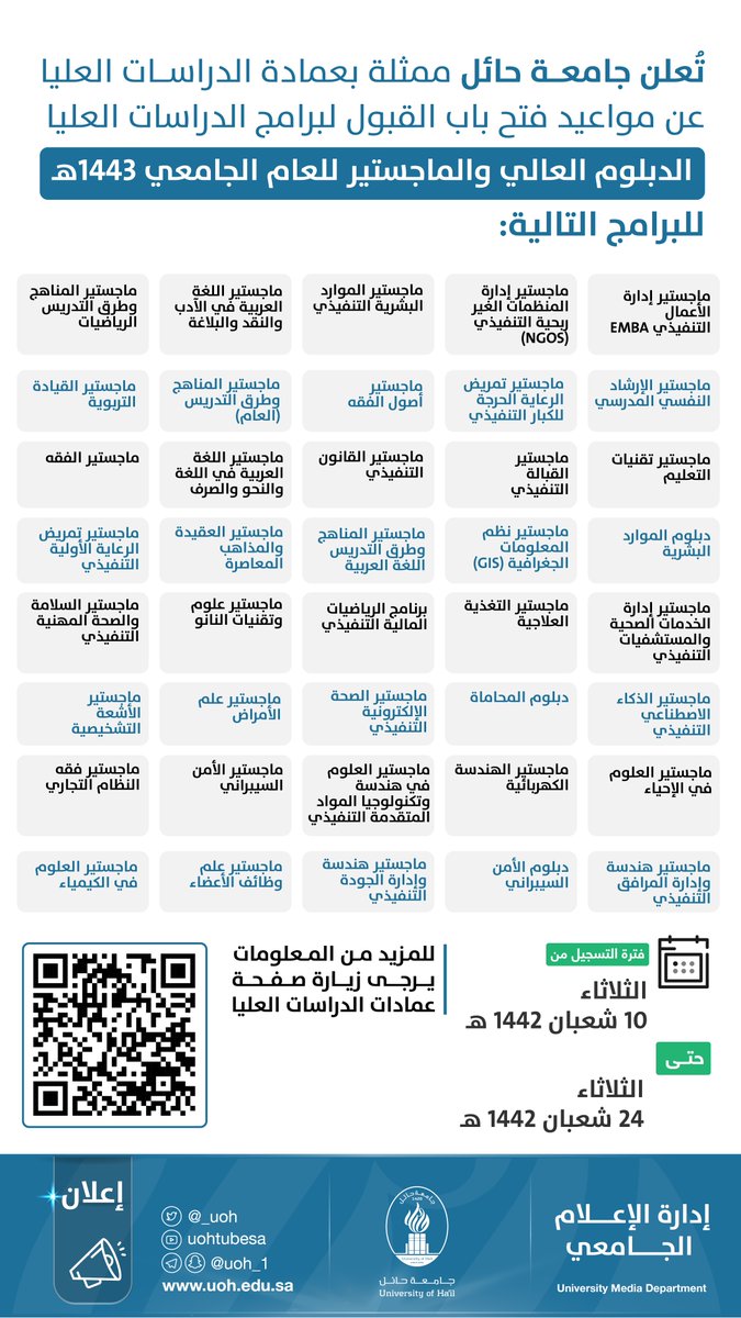 جامعة للبنات تخصصات حائل ماهي التخصصات