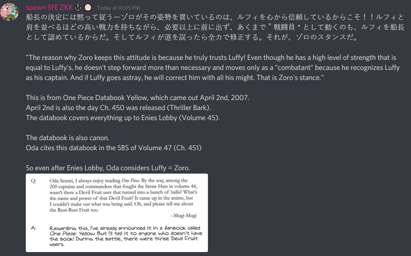 Tron So Oda Said Zoro Luffy After Enies Lobby Guess You Guys Understand One Piece Better Than Oda T Co Dg6vvs21ci Twitter