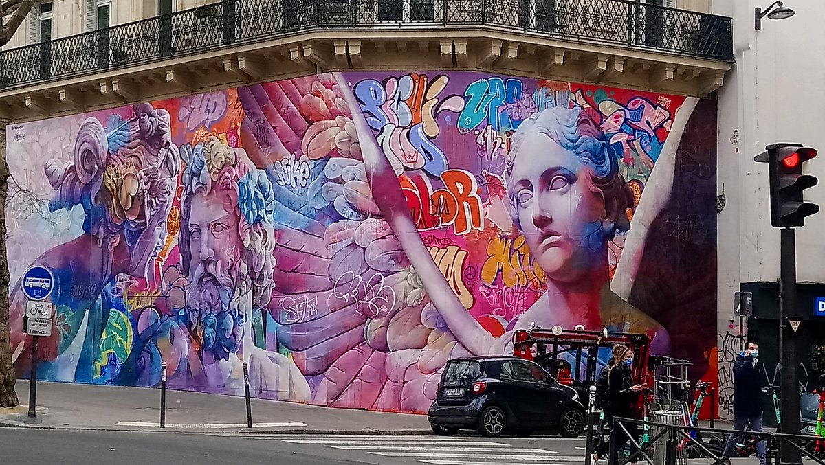oungawa's tweet photo. #PICHIAVO #Boulinier #SaintMichel #StreetArt #urbanart #peinturederue #artderue #artederua #artecallero #callejero #muralismo #spraypaint #fresque #huge #giant #mural #graffiti #Paris #paintedcities #wallart #muralart #muralpainting #wall #wallpainting https://t.co/MW4qFEA1GO