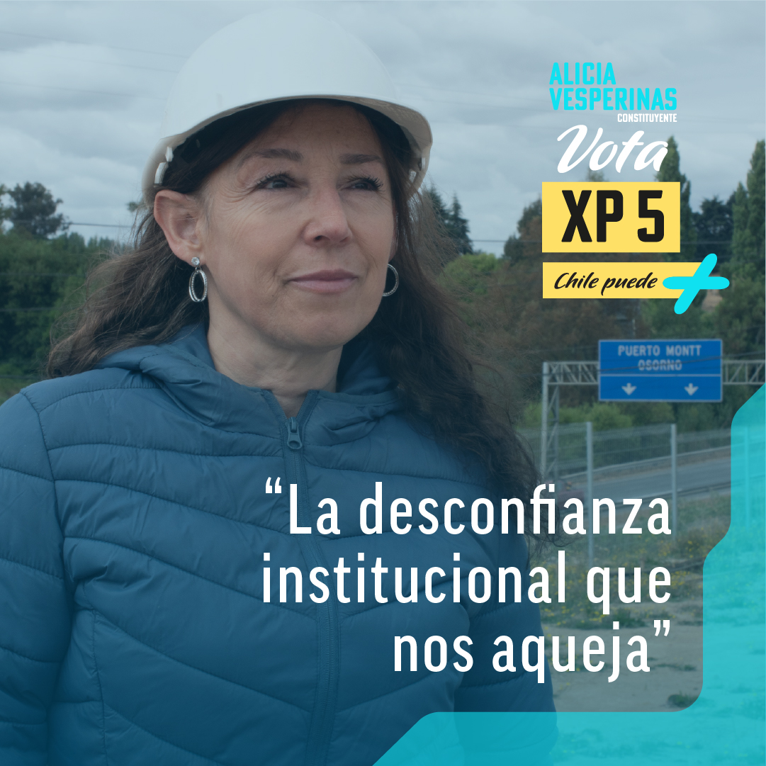 Chile no puede permitirse un sistema en el que los ciudadanos no confían en sus instituciones. Debemos desarticular este sistema obsoleto. La nueva Constitución debe implantar los mecanismos para evitarlo de manera que se creen condiciones para edificar un país reforzado.