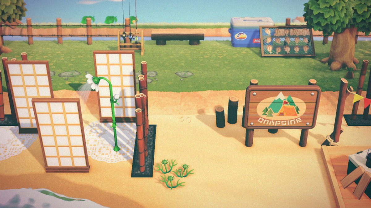 3kath3rin33's tweet photo. finished my campsite #AnimalCrossing #ACNH #NintendoSwitch https://t.co/da6DLZO6De