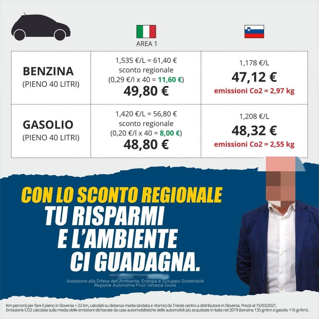 Dopo aver letto a #Trieste che l'Assessore alla Difesa dell'#Ambiente del #FVG incentiva i consumi di #benzina e #gasolio attendiamo per #coerenza che l'Assessore alla #Salute promuova la vita sedentaria, i grassi saturi e le sigarette.