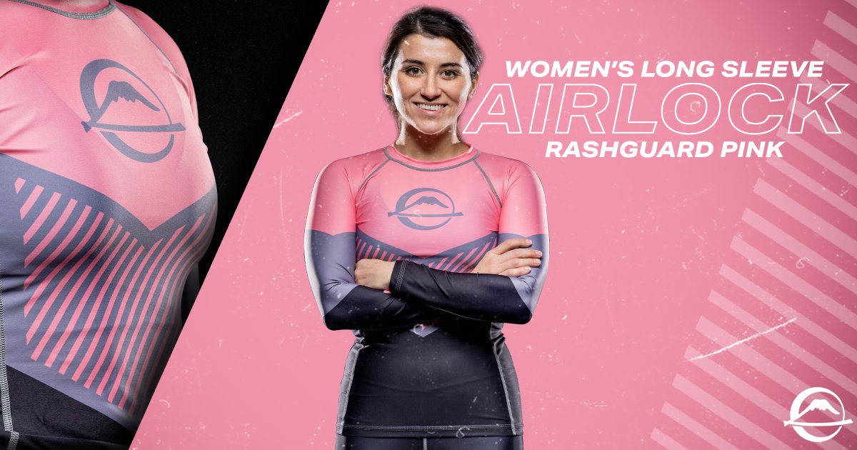 Look good, feel good. A motto to live by if you want to have a good training session. FUJI's Airlock NOGI set for Women was design just for that coming in two amazing colorways!  Airlock Women's Long Sleeve Rashguard Pink ecs.page.link/1ifRx