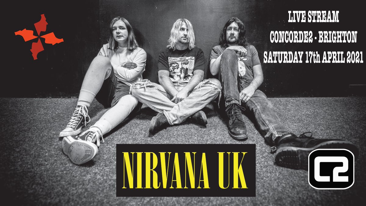 fourfaceproduc2's tweet photo. Nirvana UK will be playing a set of the very best of Nirvana! On the 17th April from 7:45pm at @concorde_2  in Brighton UK. Are you ready to mosh in your living rooms? 🔥🤟 

Tix here > https://t.co/fD4PI7gfdO https://t.co/2HKybbCTbT