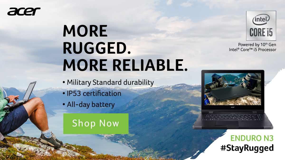 Acer_India's tweet image. Light, thin and rugged... quite a combination! Acer's Enduro N3 is just that and also highly reliable. 

acer.co/3bpnt9K

#StayRugged #Enduro #OnTheGo #Acer #AcerLaptop #keepingitreal #stayconnected #technology #ultrathinandlight #photography #videography #entrepreneur