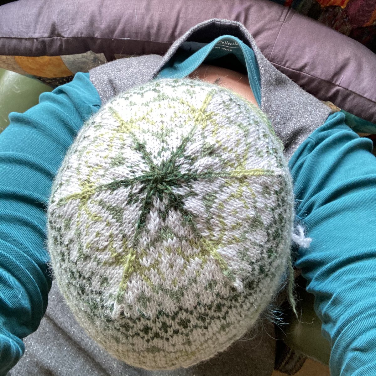 KathAndrews7's tweet image. Just off the needles and the ends aren’t woven in yet but I think Little Orme Hat is my favourite hat that I have designed as yet! 

🥳🧶Coming to an online platform (2 of which are not Rav!) near you very soon 🧶🥳

#StrandedKnitting #KnitPicksPalette