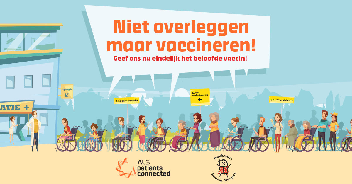 Op basis van onze ‘NIET OVERLEGGEN, MAAR VACCINEREN’-actie hebben wij op verzoek van  
<a href="/hugodejonge/">Hugo de Jonge</a> gisteren 20/3 met <a href="/rivm/">RIVM</a> gesproken. Ze hebben ons toegezegd dat er morgen 22/3  duidelijkheid komt over de vervolgstappen later de komende week en worden rechtstreeks geïnformeerd.