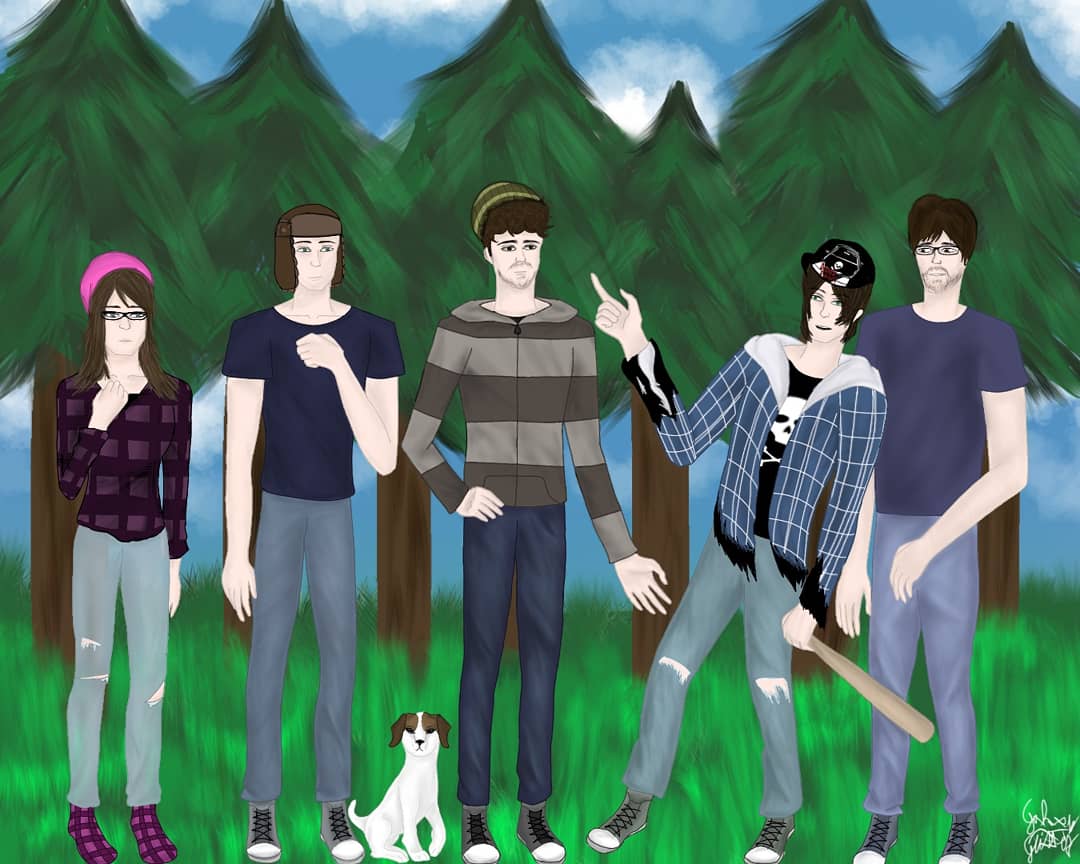 _x_Ash_'s tweet photo. Happy 11th anniversary EverymanHYBRID #slenderverse #everymanhybrid #fanart https://t.co/cxZ4bLjLKd