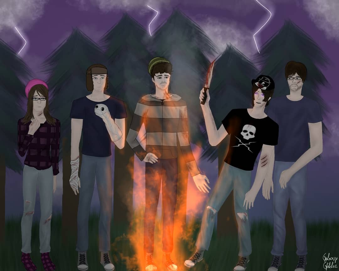 _x_Ash_'s tweet photo. Happy 11th anniversary EverymanHYBRID #slenderverse #everymanhybrid #fanart https://t.co/cxZ4bLjLKd