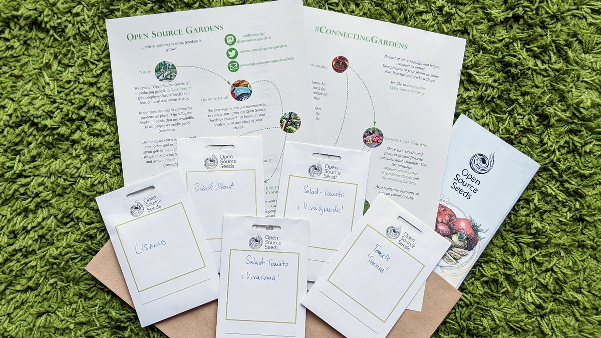 opensrcgardens's tweet photo. Spring is just around the corner and we are sending out starter kits with varieties of #OpenSourceSeeds to help you create a beautiful #OpenSourceGarden this year while openly connecting with each other across gardens and borders: https://t.co/rFRLbVEe4i
#ConnectingGardens https://t.co/RSwMvaT1bI
