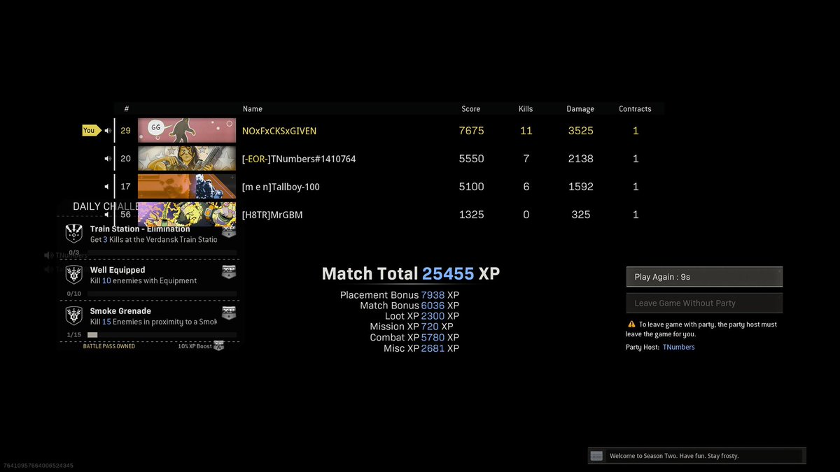 Got my first W last night in warezone it was hella fun and also funny 😂😂