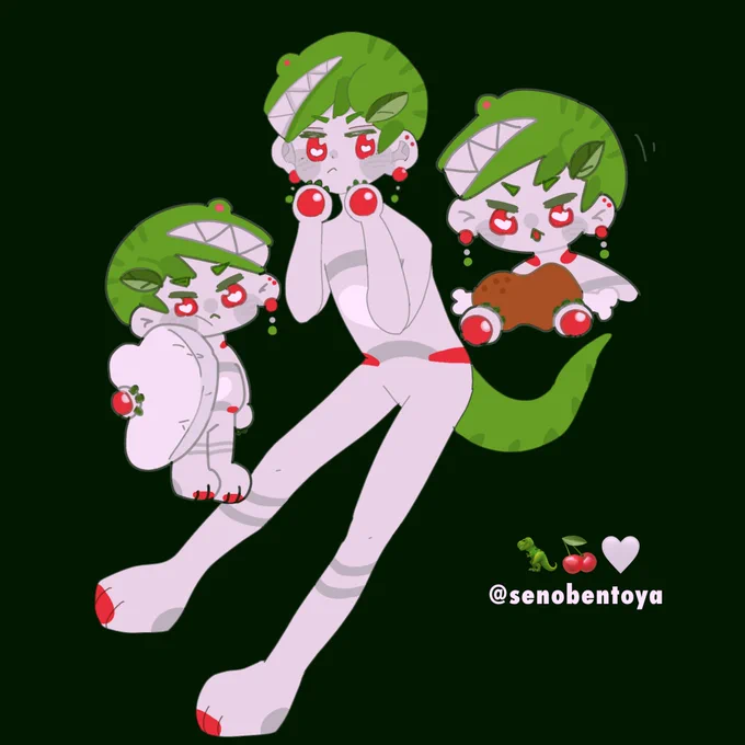 セノさん( )のキャラデザをお借りしました!!小さな世界に沢山かわいいが詰まっていて大好きな絵師様です 