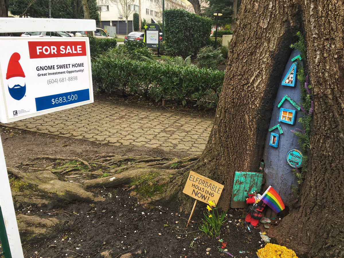 Looking for new digs in #YVR? You’re in luck. Gnome sweet home in the #westend.  #housing