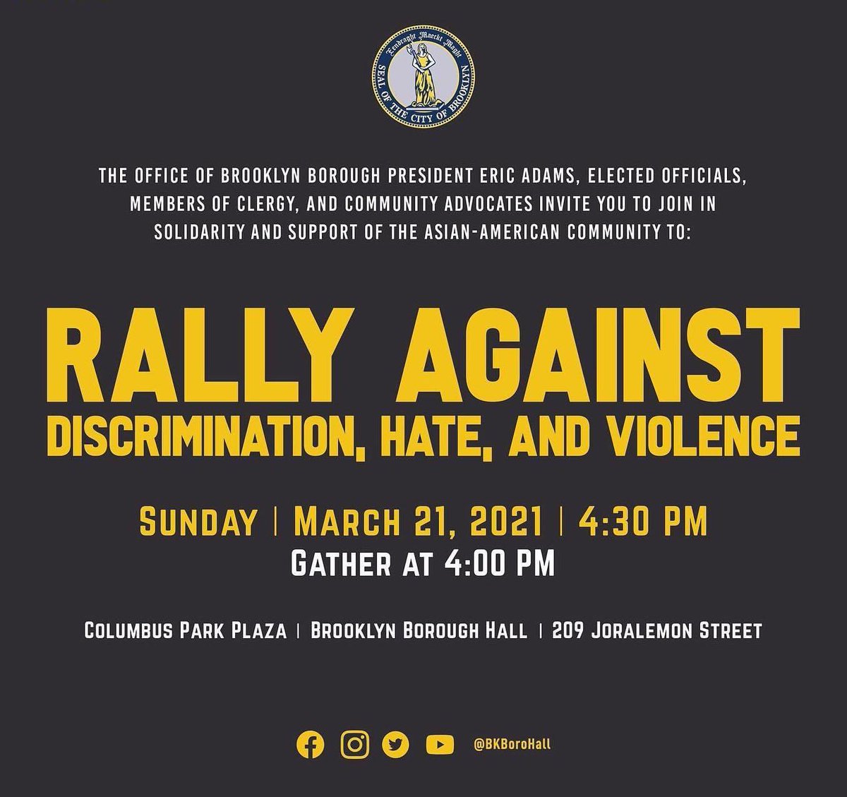 mrdang's tweet photo. Manhattan and Brooklyn have #StopAsianHate rallies today (Sunday).
List of events: https://t.co/cK00k2IHoH #RunningToProtest https://t.co/98IKfvZvSt