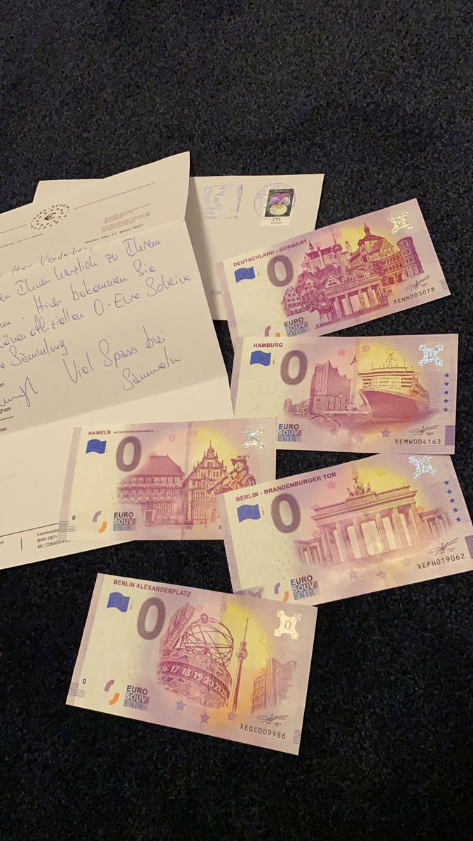 EuroSouvenirDE's tweet photo. Viel Spaß beim Sammeln 😍
#0EuroSchein #NullEuroSchein #touristinformation #0Euro #EuroSouvenir #CeroEuros #ZeroEuro #Banknote #Collector #Sammler #souvenirgeldschein #Geldschein #SouvenirSchein #VisitGermany #VisitDeutschland #Sammlung #0EuroBanknote #Souvenir #Souvenirshop https://t.co/DO9lFKQT9b
