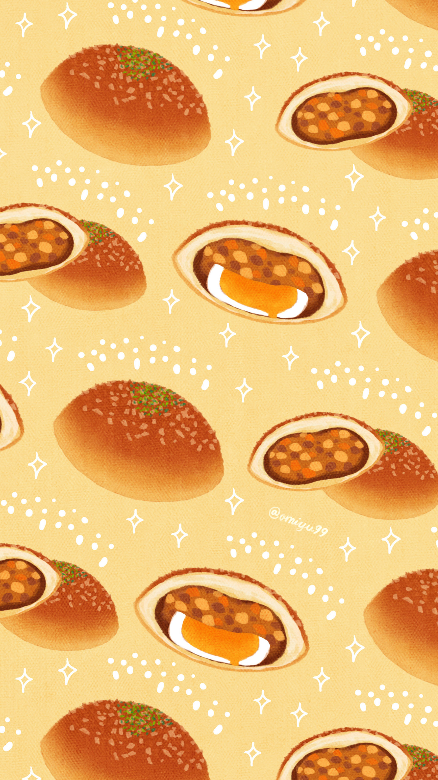 ট ইট র Omiyu カレーパンな壁紙 Illust Illustration 壁紙 イラスト Iphone壁紙 カレーパン 食べ物 Bread Currybread T Co Mg0ymu7yy5 ট ইট র