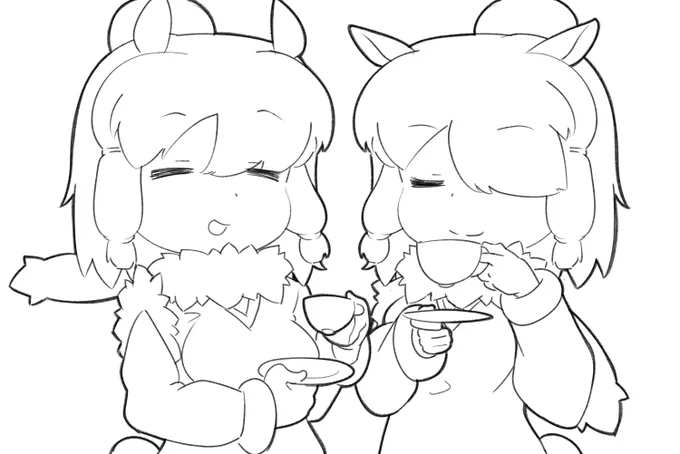 「にぇにぇにぇ。」
「ふふふ。」
#けものフレンズ 
#アルパカ・スリ https://t.co/vlFlAsHePM 