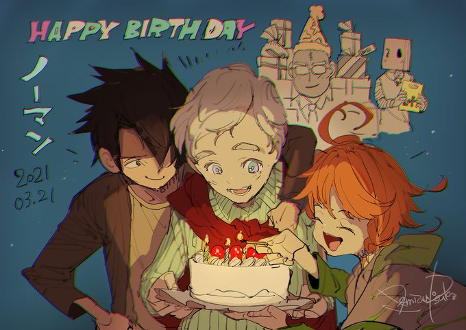 ノーマン誕生日おめでとう～！　#約束のネバーランド 