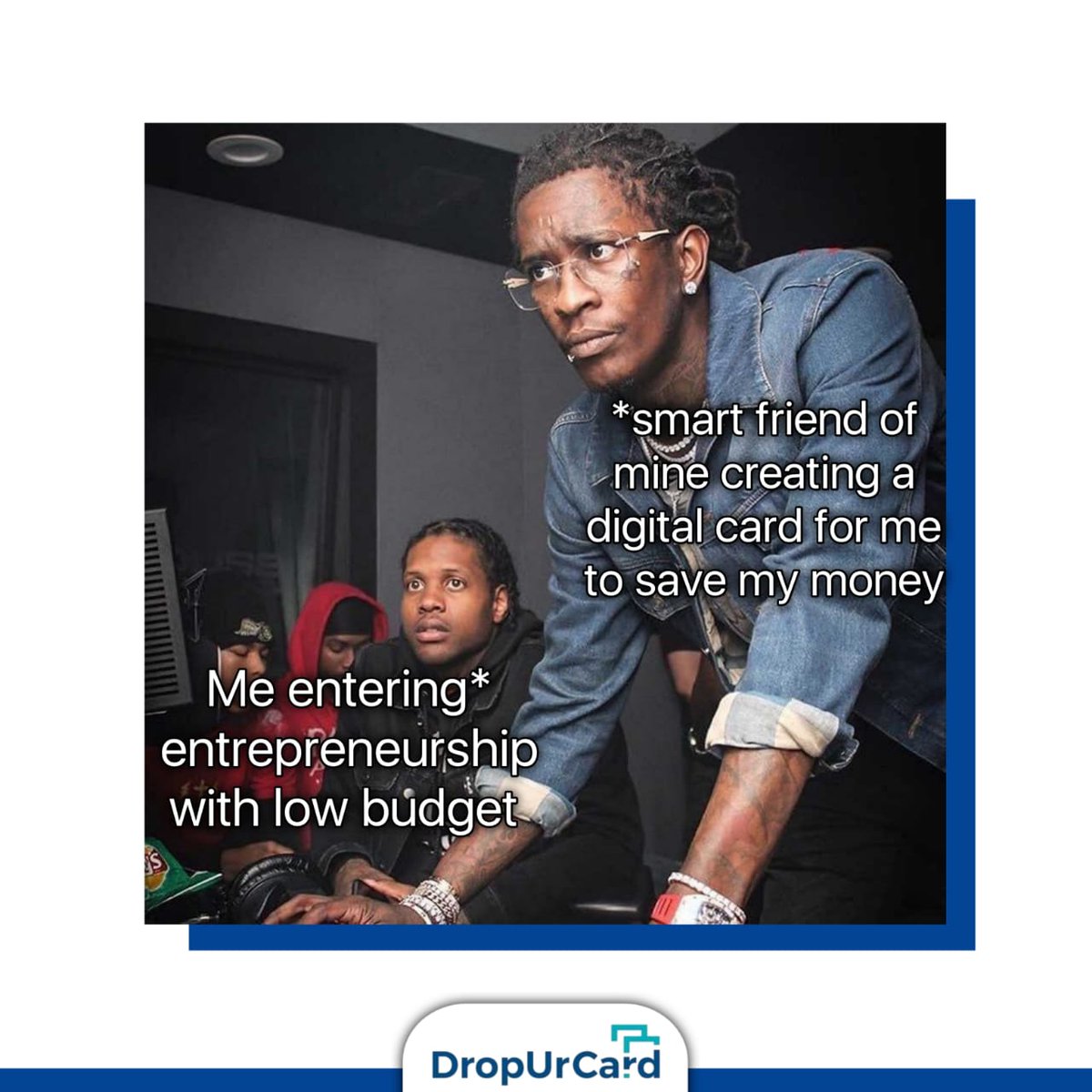 dropurcard's tweet photo. Friends don't let friend use paper business and waste money :)

#DropUrCard #DigitalContactCard #DigitalCard #meme #Links https://t.co/eCRtFpke3C
