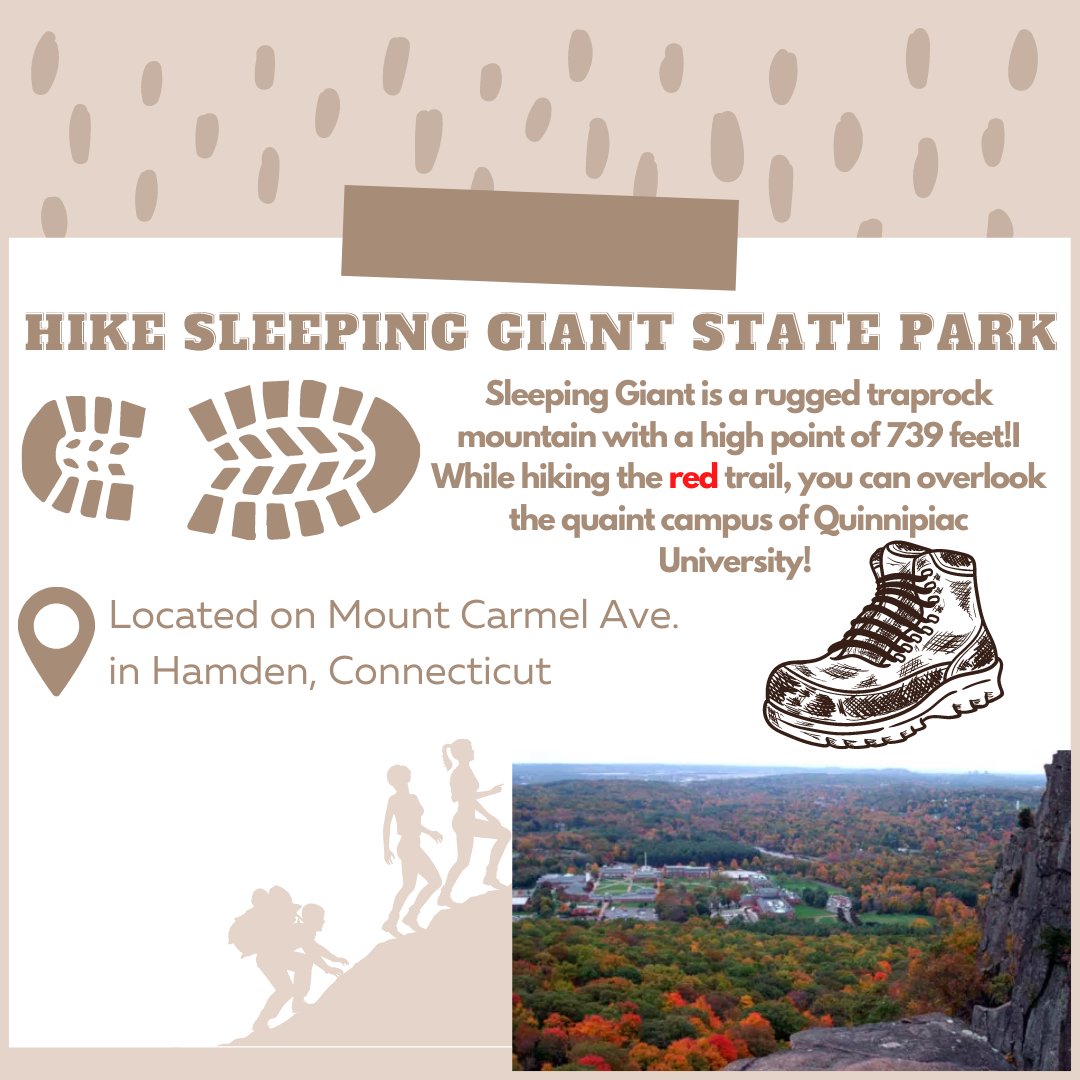 south_cac's tweet photo. With Spring in full swing, Sleeping Giant State Park has a range of trails with different levels of difficulty! One of the peak trails has a beautiful view of Quinnipiac University's entire campus! 
#SCCAC  #Connecticut #childabuseawareness #sleepinggiantstatepark #localactivity https://t.co/DpkScOX0x1