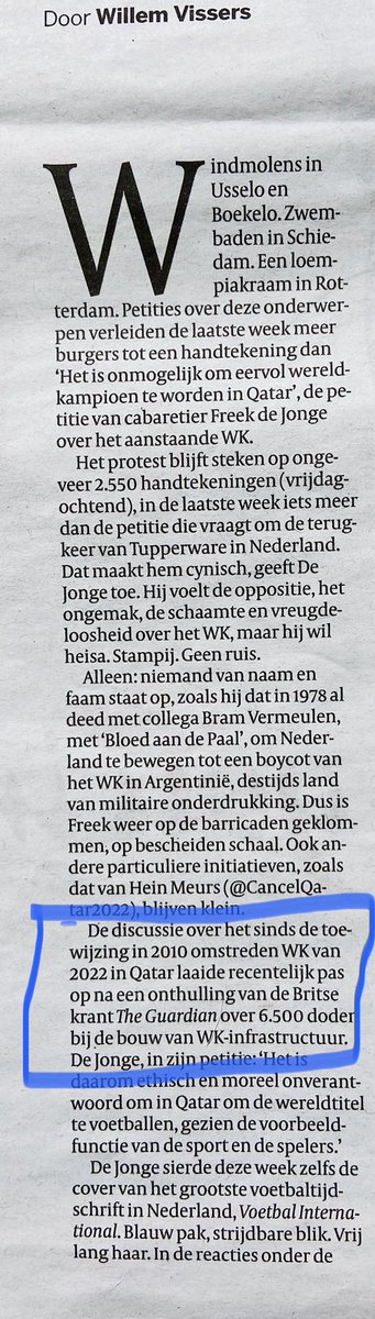 sjakiez's tweet photo. Beste @vkwillemvissers, je schrijft dat de discussie over het WK pas recent oplaaide? Ik ken me niet voorstellen dat je je niet meer weet te herinneren dat we jou al in 2014 benaderd hebben over FIFATHINKAGAIN. Nadat geen van de prominenten uit de voetbalwereld zijn nek uit (1) https://t.co/ZQelUO6JOY