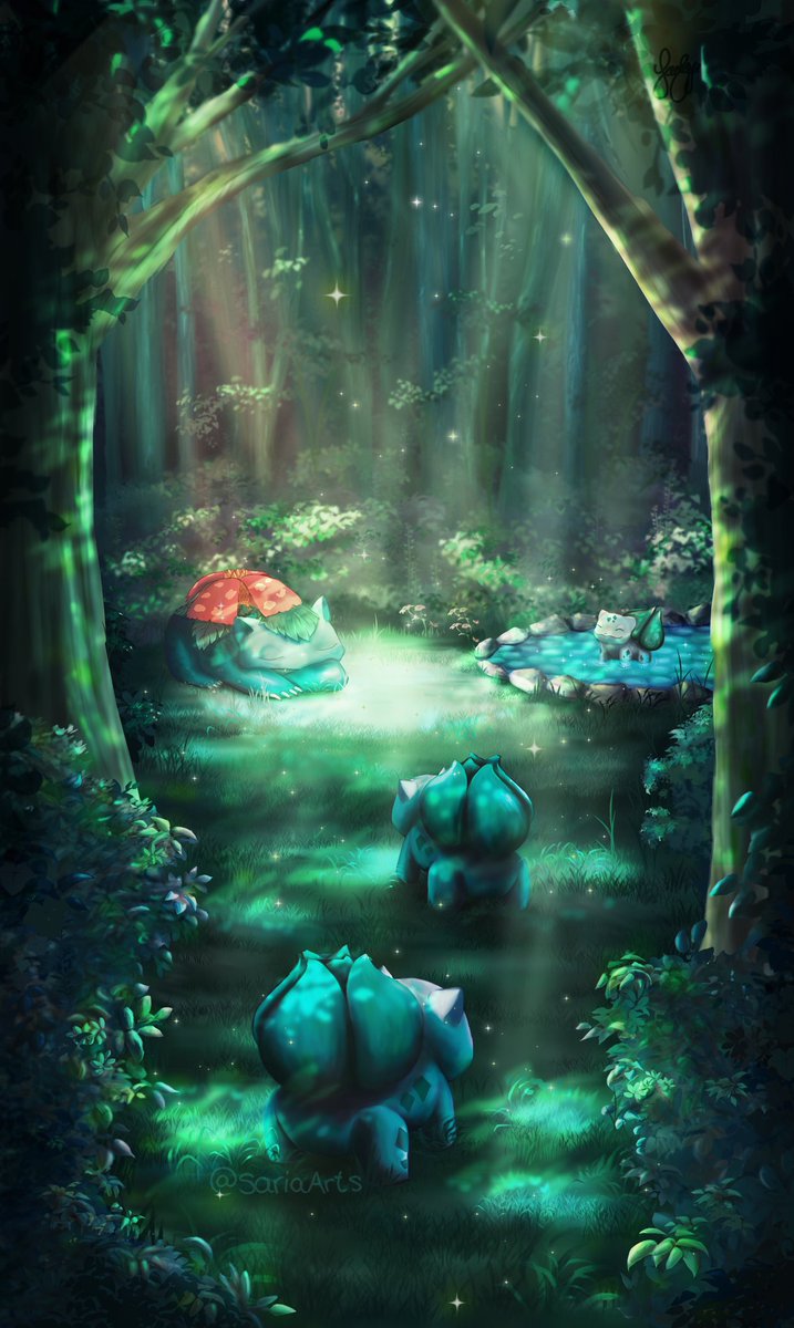 My version of Bulbasaur's Mysterious Garden 🌱
Had so much fun with this one, a new personal favourite 🥰