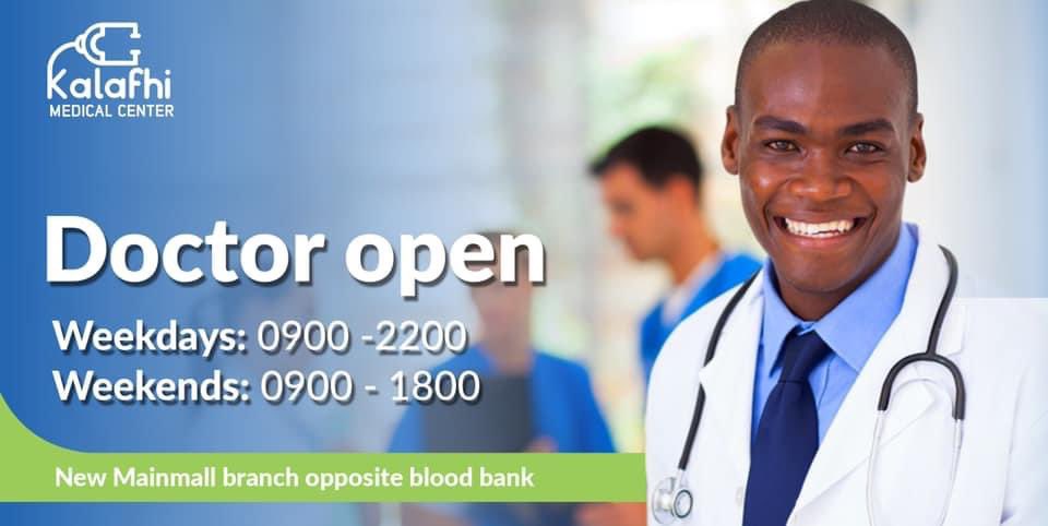 kalafhimedical's tweet photo. Visit our Mainmall branch along the main road opposite the National blood bank. 
*Now Open Daily*
#BecauseYourHealthMatters https://t.co/F7Z1vEEeEb
