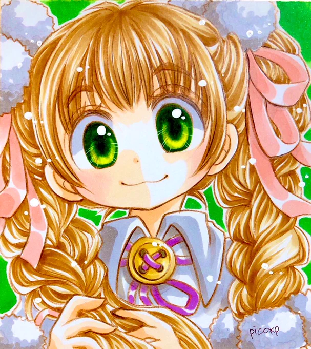 #見た人も無言で茶髪美少女貼れ
さらに共通して緑目…!
茶髪緑目好きです…?✨ 