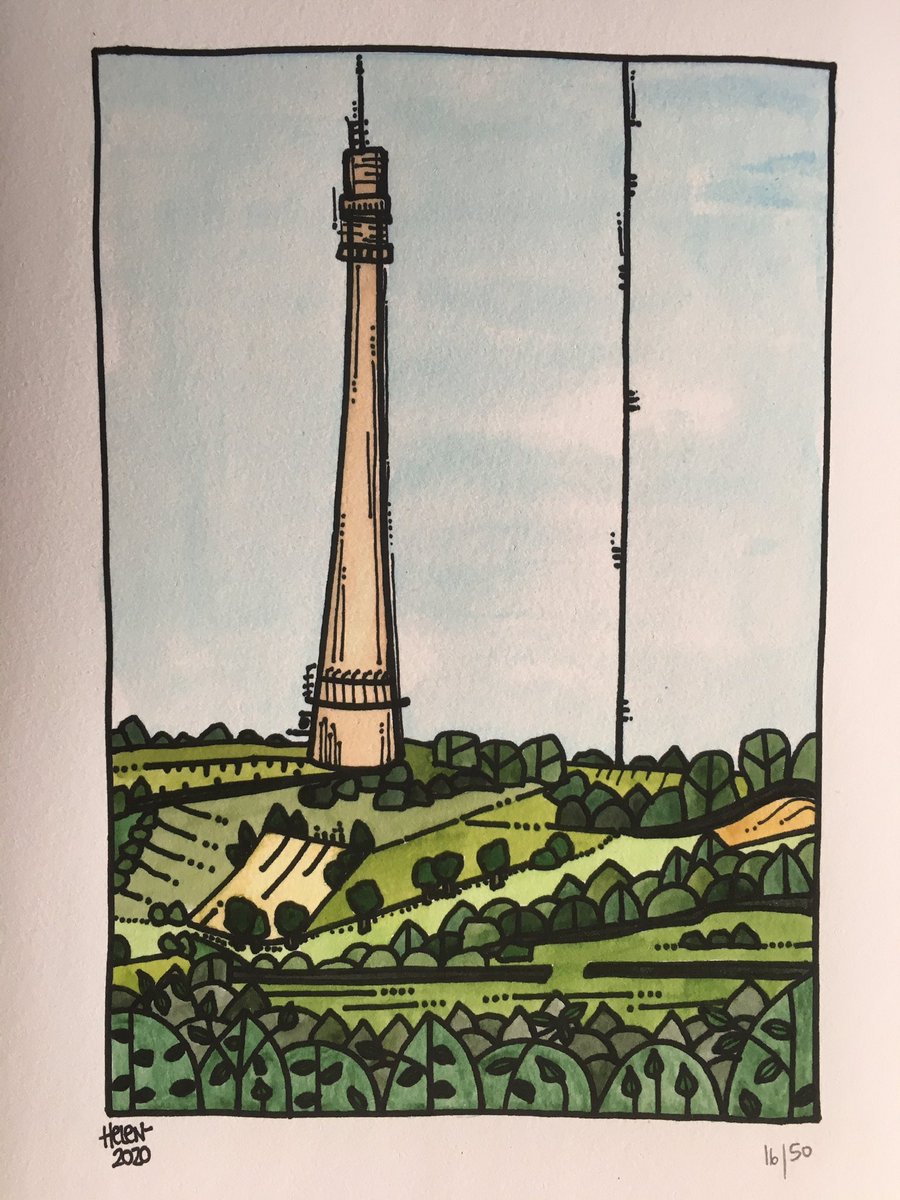 Sharing #HolmeValley loveliness ❤️ Views of <a href="/CastleHillHudds/">Castle Hill</a> and <a href="/EmleyMoorMast/">Emley Moor Mast</a> are seen from all directions etsy.me/33pvurm