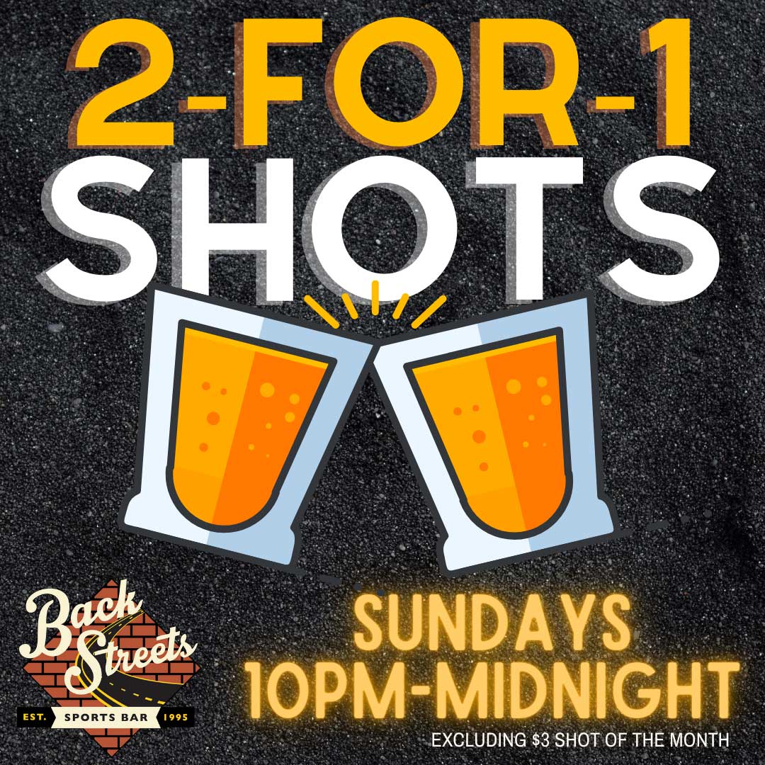BackstreetsSWFL's tweet photo. Join us late night for 2-for-1 shots! Excluding our $3 Shot of the Month. #shots #nightlife #capecoral https://t.co/1SY0JzLkxI