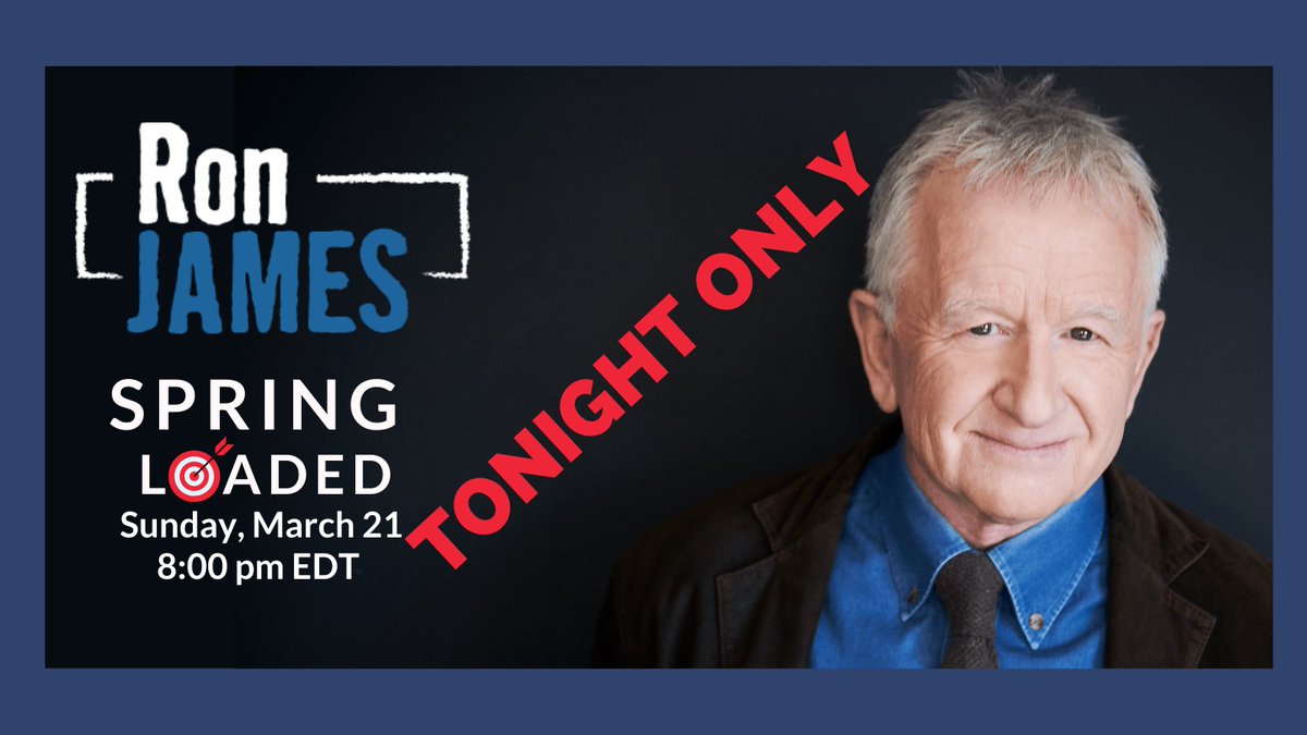 Tonight's show begins at 8 pm EDT. The Zoom room opens at 7:30
Below is 7:30 pm EDT across Canada's time zones:
Pacific Time 4:30
Mountain Time 5:30
Central Time 6:30
Eastern Time 7:30 
Atlantic Time 8:30
Newfoundland 9
Haven't registered yet? Here's how:
ronjames.ca/#tour-1-section