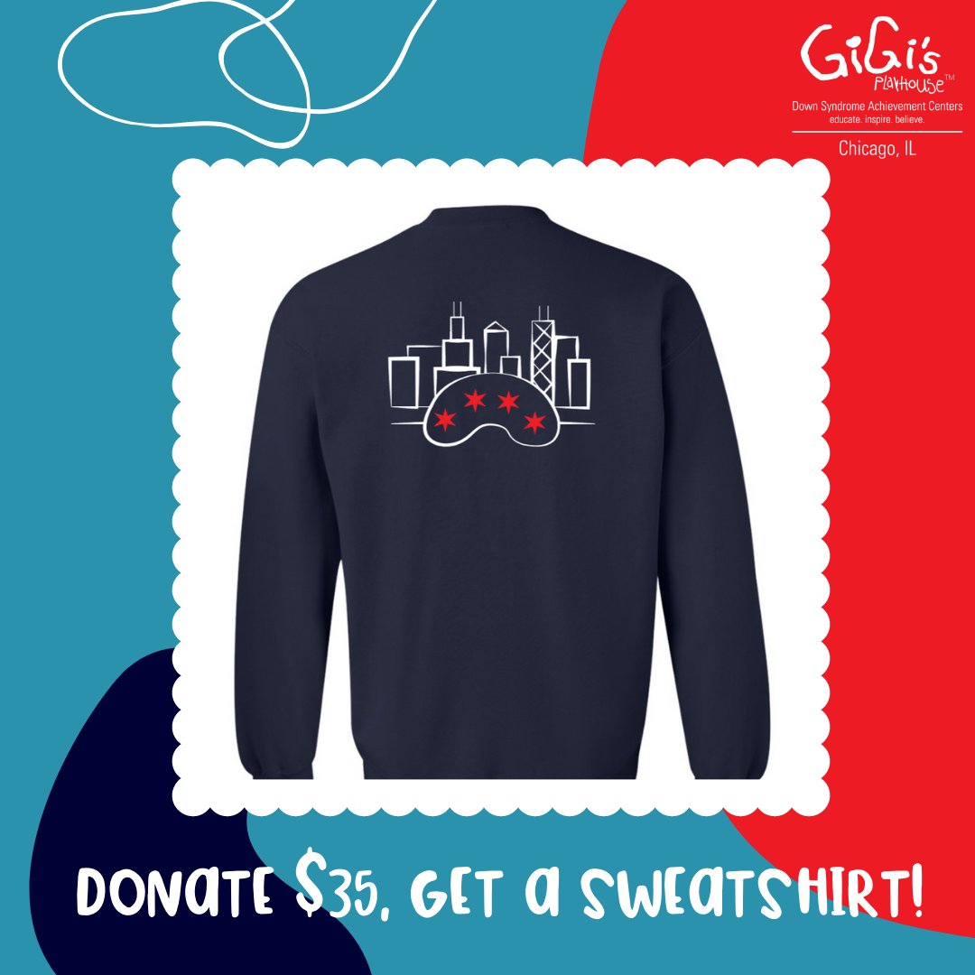 GiGisChicago's tweet photo. Happy World Down Syndrome Day! Help support the Down syndrome community in Chicagoland by donating $35 and receiving a specially designed sweatshirt. We're in this together to create a more loving and accepting place for all! Link in bio! https://t.co/4e62itvzzS