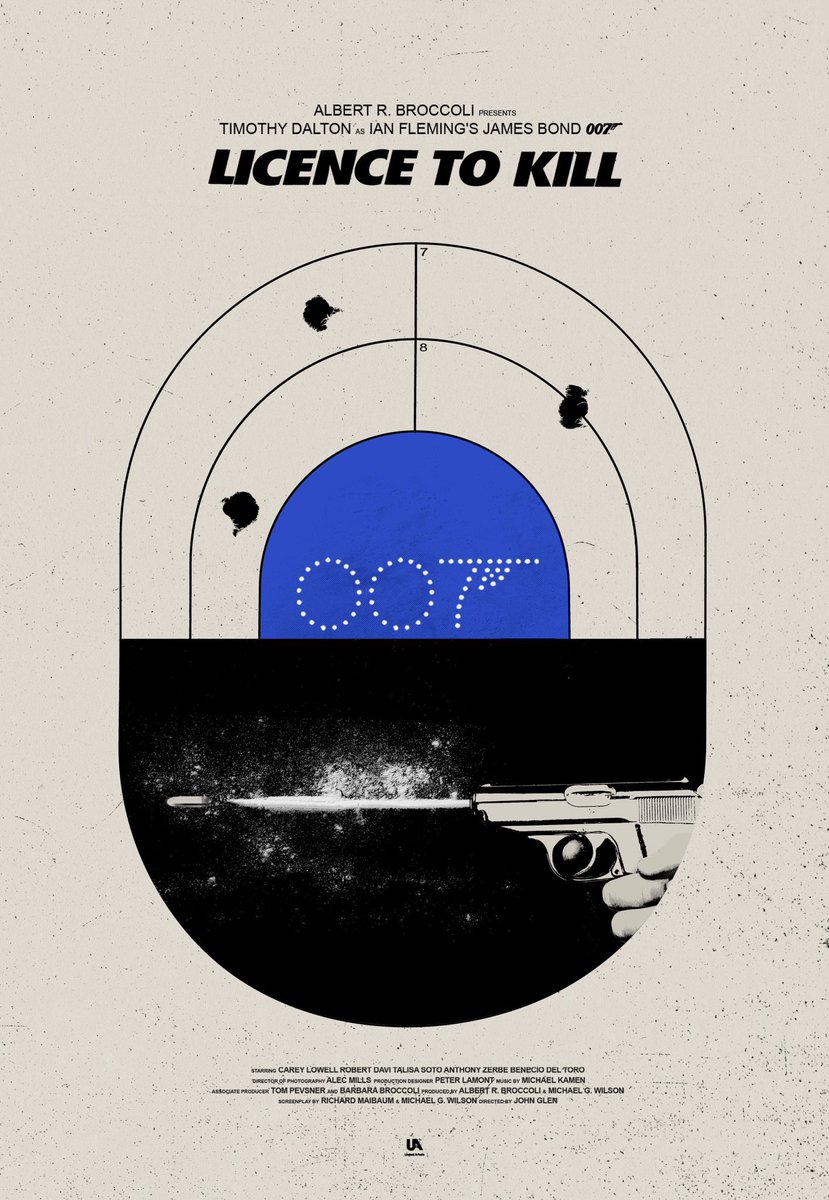 needledesign's tweet photo. Happy 75th birthday to Timothy Dalton
(Most Underrated James Bond, still wish he’d done a 3rd movie)
Here are my #LicenceToKill and #TheLivingDaylights posters from my #bondredesigned project last year. #JamesBond https://t.co/8AjWc6vCxC