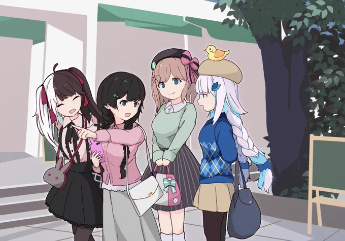#みとあーと  #ヘル絵スタ #れなの鳥っくあーと #るるのアトリエ
(改めて無限にマウント取れるメンバーでは?) 
