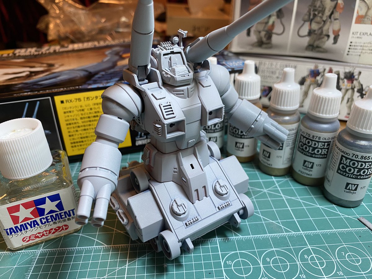 floydmilan1's tweet photo. HG 1/144 RX-75 GUNTANK
#ガンタンク #GUNTANK #機動戦士ガンダム #bandai #hguc #gunpla #ig模型同好会 #gundam #Acrylicos #Vallejo #MIG #jimenez #ammomig https://t.co/hjit1HNYTb