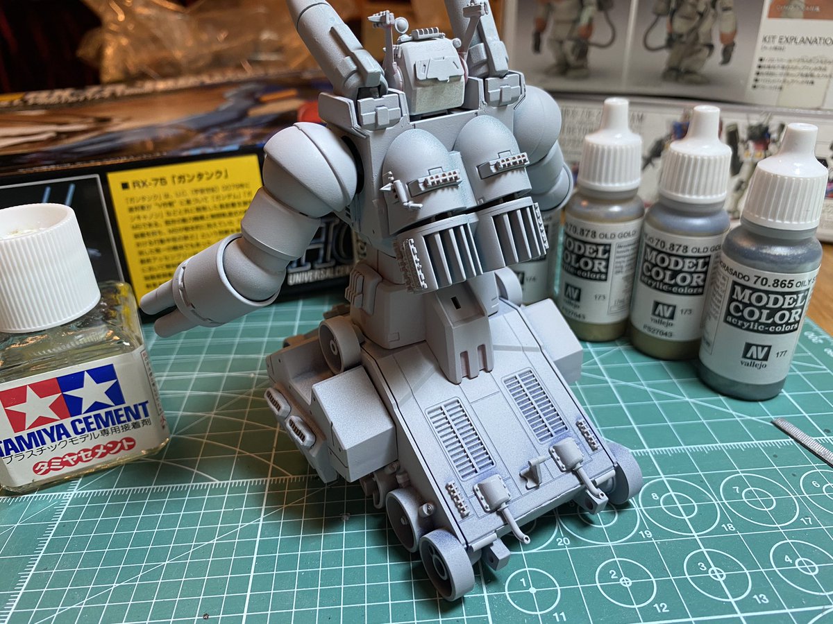 floydmilan1's tweet photo. HG 1/144 RX-75 GUNTANK
#ガンタンク #GUNTANK #機動戦士ガンダム #bandai #hguc #gunpla #ig模型同好会 #gundam #Acrylicos #Vallejo #MIG #jimenez #ammomig https://t.co/hjit1HNYTb