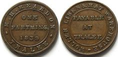 old_currency_ex's tweet photo. @lore_irish @Liam_Geraghty @TheBusinessRTE Here's a 19th C family business in Tralee
that issued its own token coins
#Reardon #Tralee https://t.co/2OdgUiJQws