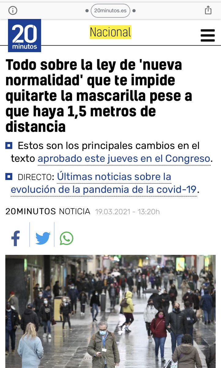 CiudadanoDoe's tweet photo. La ley de Nueva Normalidad obliga a los ciudadanos SANOS a llevar #mascarillas aunque estén solos en la calle o en la montaña.Esto va contra la #OMS,contra la #Constitucion y contra los derechos universales.Los políticos serán acusados de crímenes de lesa humanidad. #Plandemia https://t.co/4xplLRUKGc